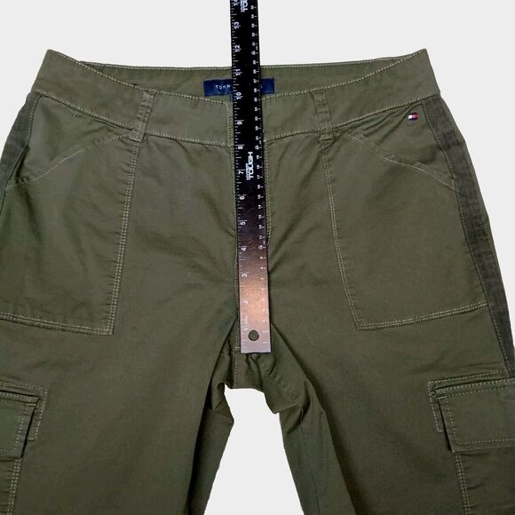 Tommy Hilfiger Chelsea Pants Womens 8 Green Casual Cargo Ankle Stretch Outdoors - Picture 7 of 12